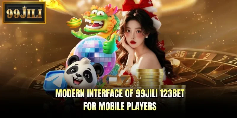 Modern interface of 99JILI 123BET for mobile players