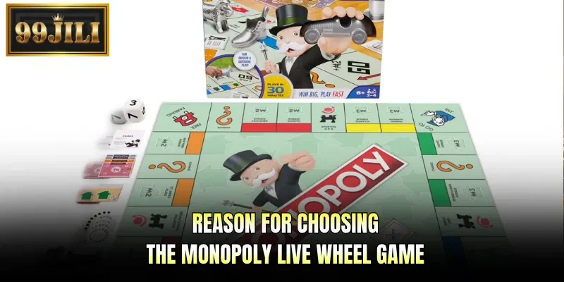 Reason for choosing the Monopoly Live wheel game